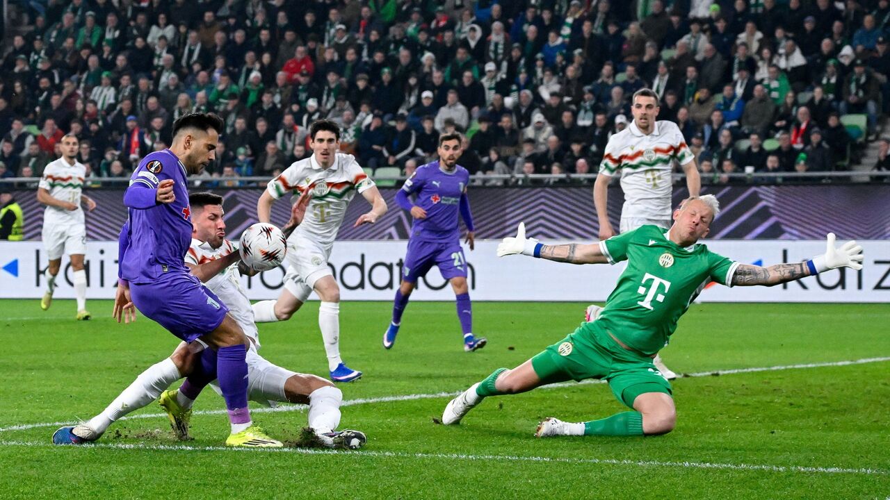 Jogo de futebol entre Sheriff e Sp. Braga em Budapeste