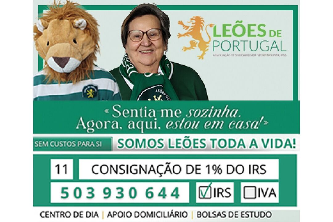 Campanha "Leões de Portugal": Consignação de 1% do IRS para apoio