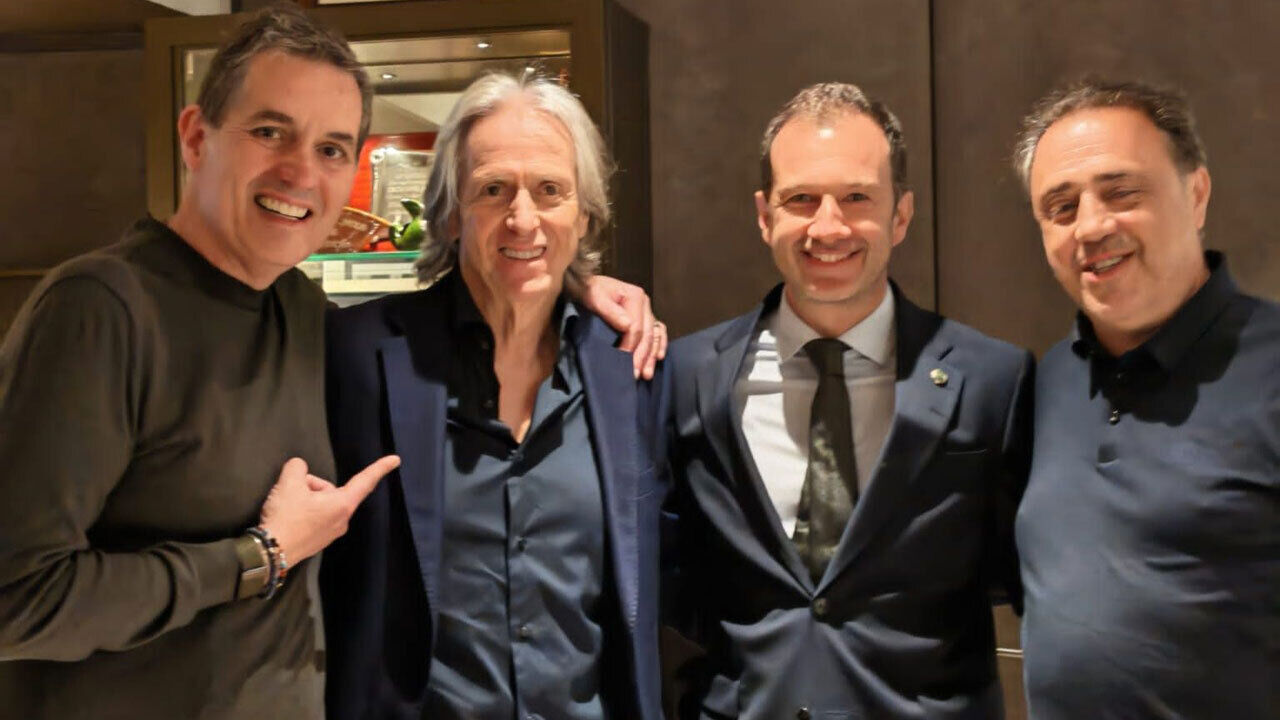 Jorge Jesus e Frederico Varandas juntos no Solar dos Presuntos 