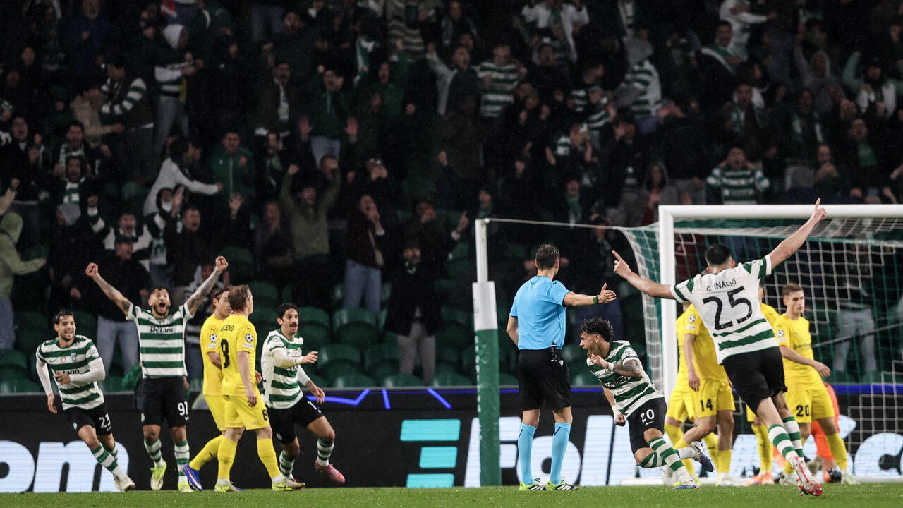 Golo do Sporting frente ao Bodo