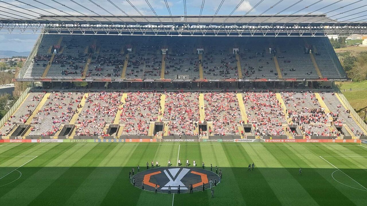 Estádio Municipal de Braga (Pedreira) no Sp. Braga-Ferencváros