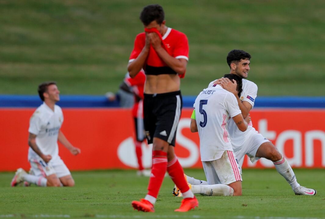 Benfica procura vaga na final da Youth League após derrota para o Real Madrid em 2020