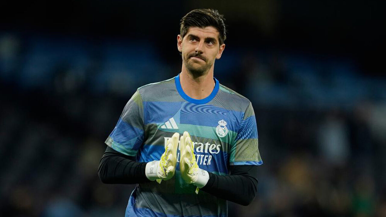 Courtois sofre lesão muscular e vai desfalcar o Real Madrid