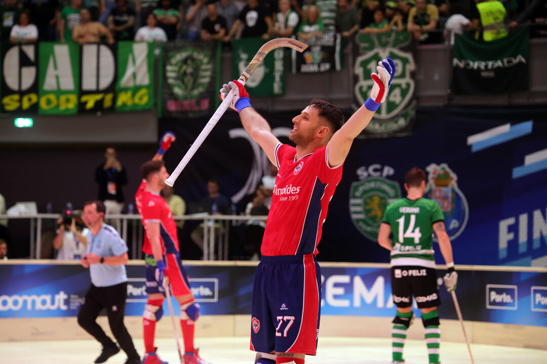 Lucas Martínez na final da Champions frente ao Sporting em 2024