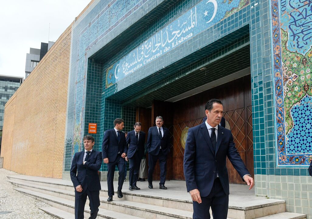 Pedro Proença no velório de Silvino