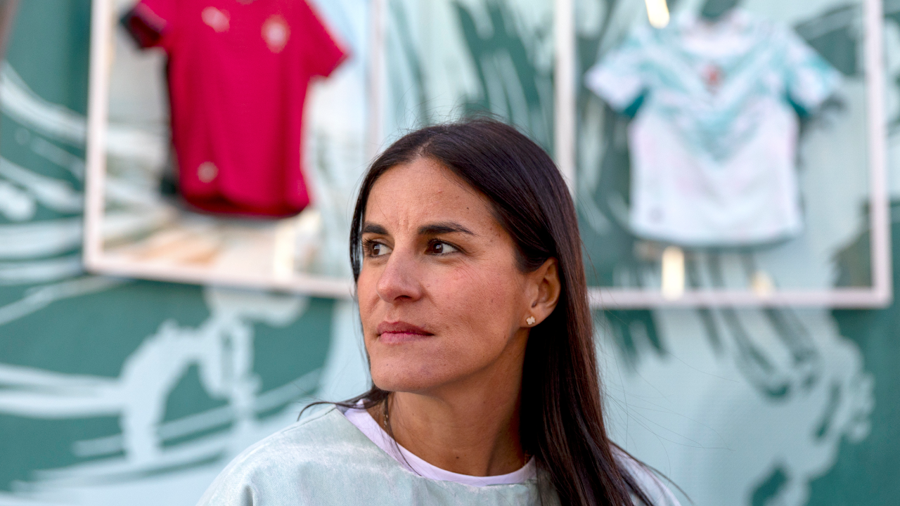 Maria Valdés, diretora de marca da PUMA, em entrevista a Record em Nova Iorque, EUA