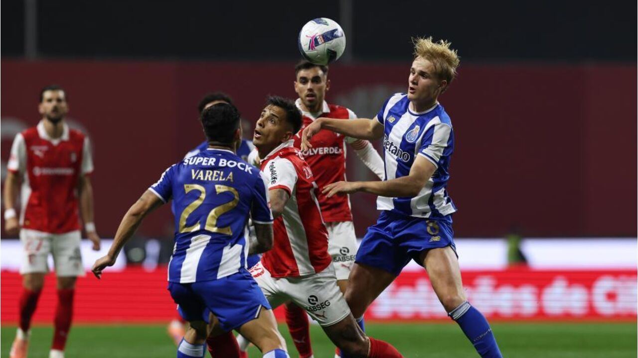 Froholdt em ação no Sp. Braga-FC Porto