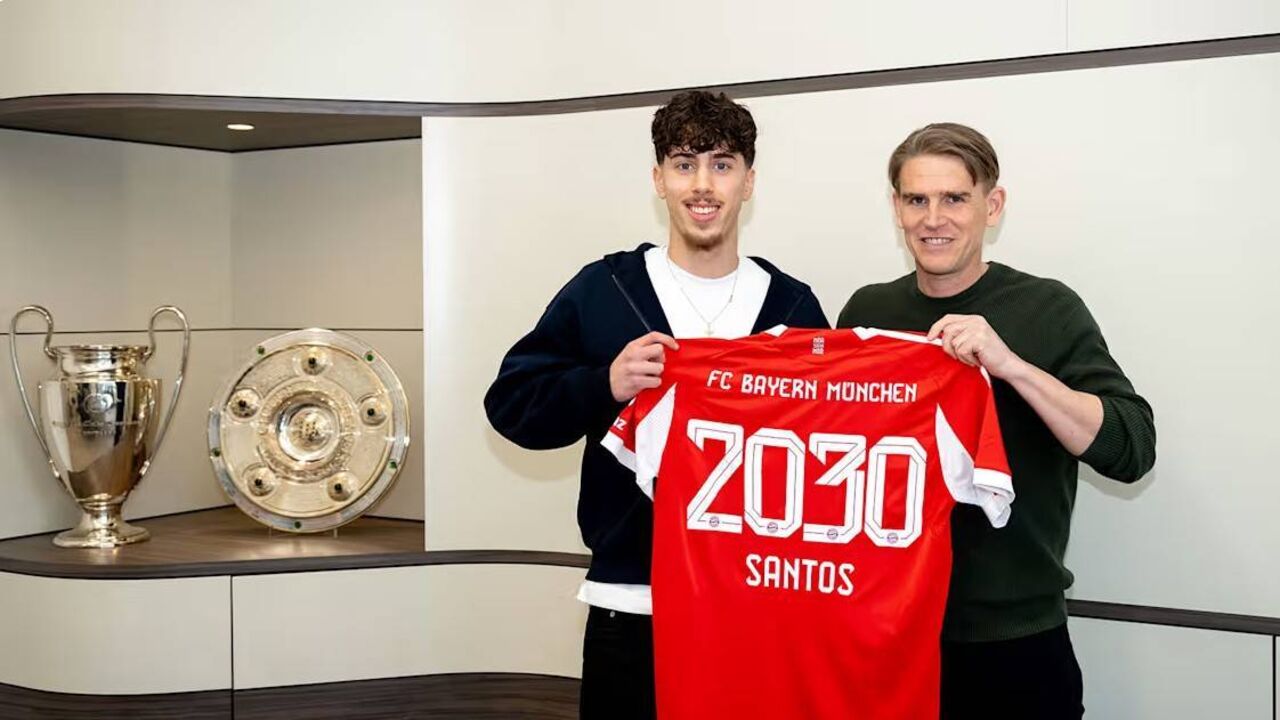 David Santos Daiber assina primeiro contrato profissional com o Bayern Munique