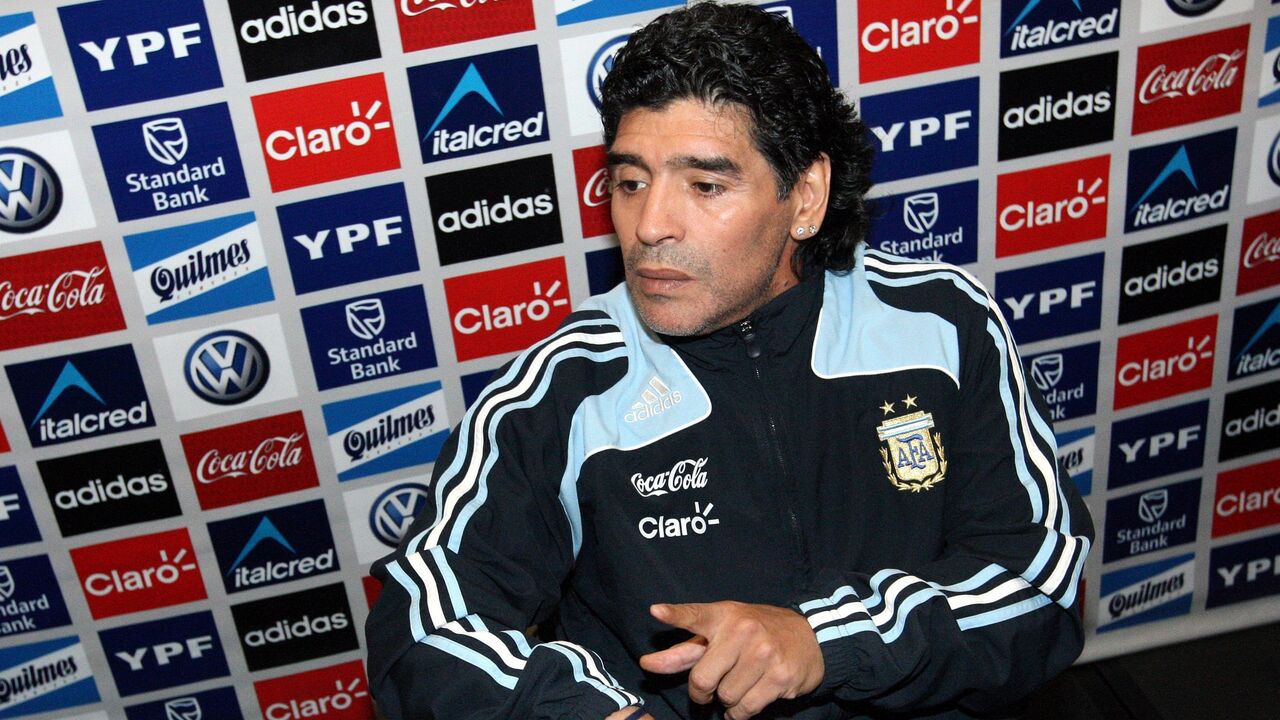 Diego Maradona morreu em 2020