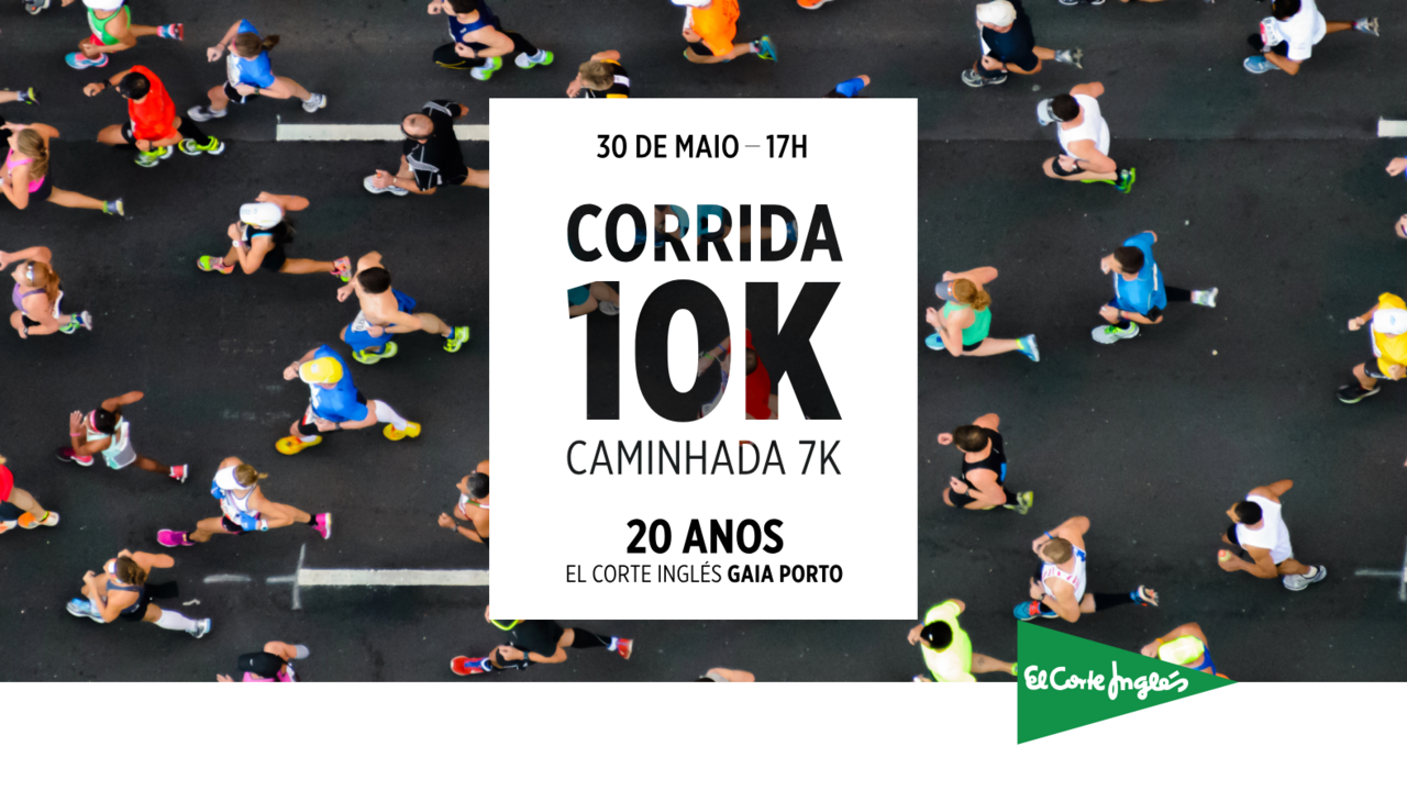 Gaia recebe corrida e caminhada de aniversário do El Corte Inglés