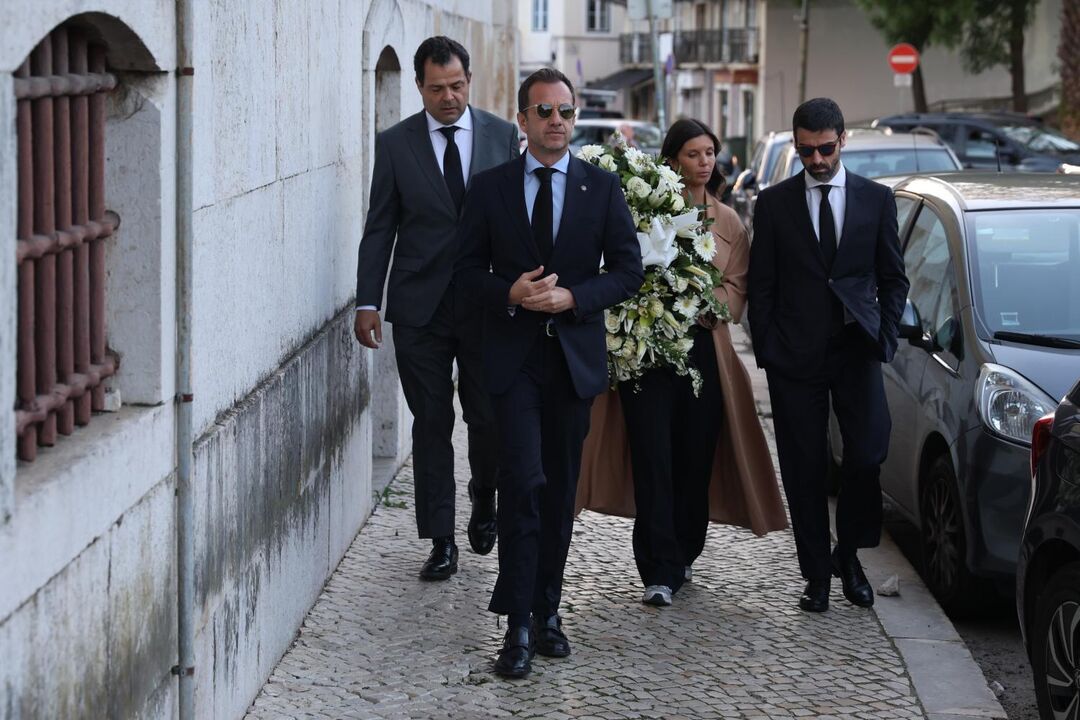 Frederico Varandas e Francisco Salgado Zenha no velório de José Maria Ricciardi