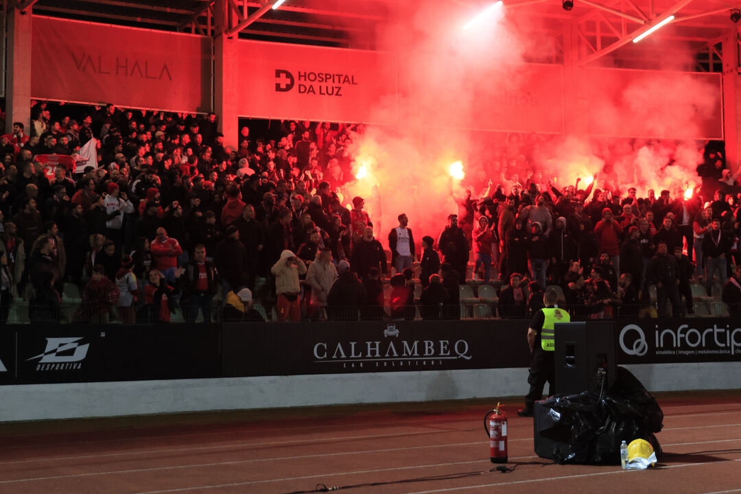 Adeptos do Benfica em Rio Maior na temporada passada