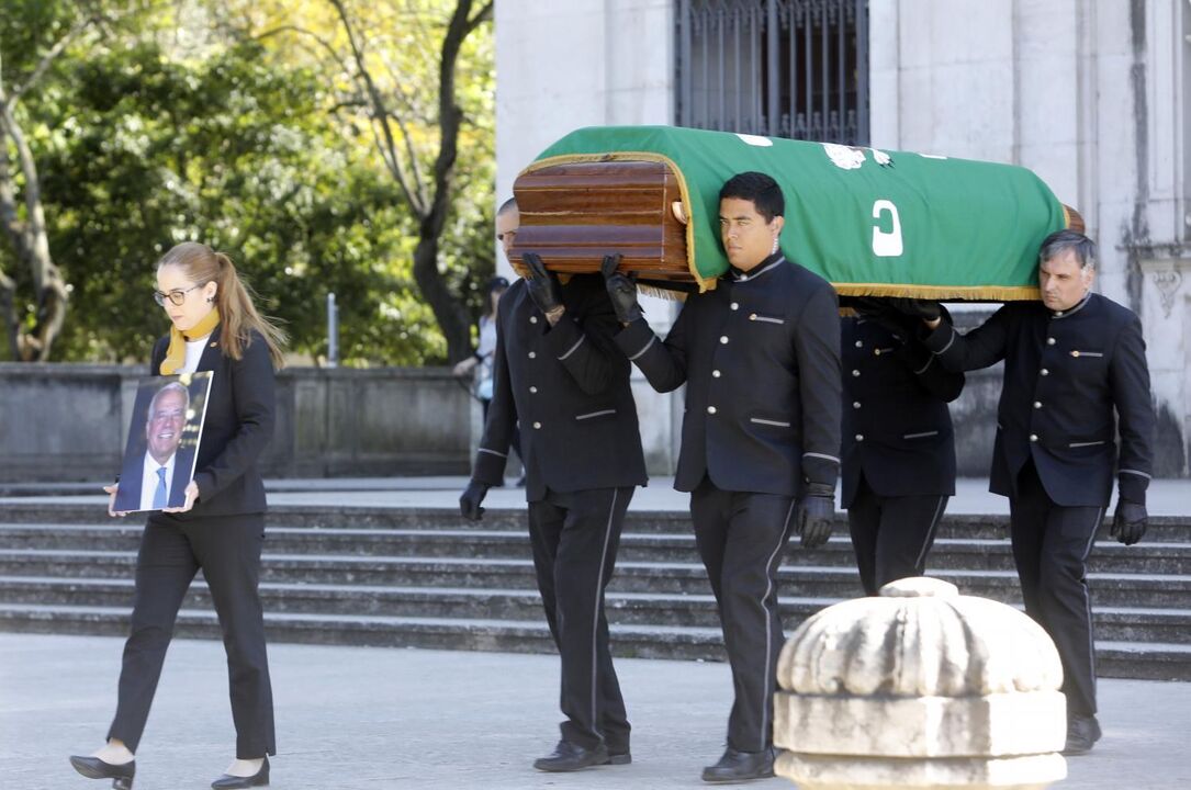 Funeral de José Maria Ricciardi no Cemitério da Galiza, Estoril