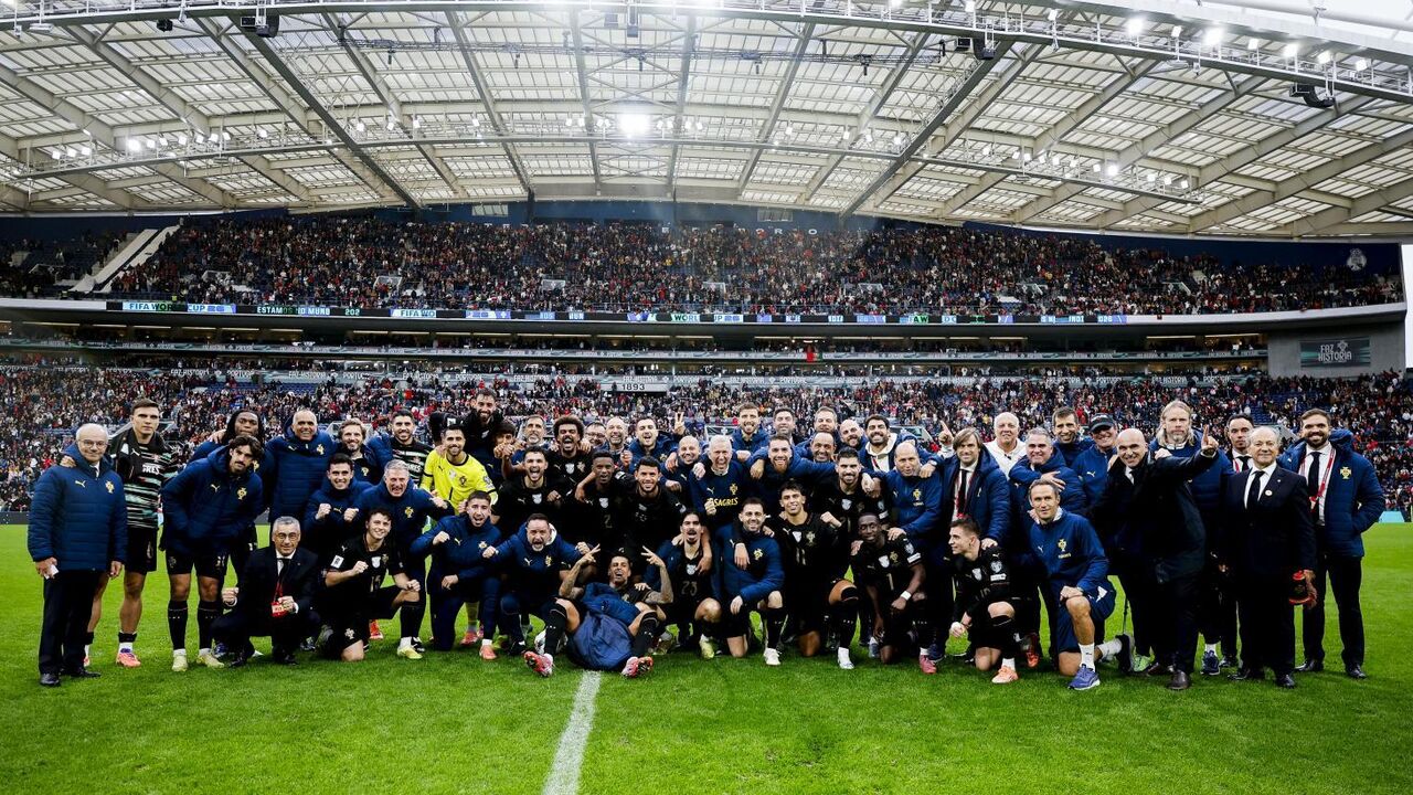 Seleção portuguesa celebra