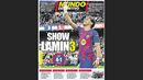 «Show Lamine» na manchete do 'Mundo Deportivo'