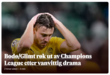 Bodo/Glimt na manchete do 'VG' da Noruega: 'Bodo/Glimt fora da Champions após drama louco'
