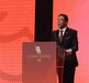 Eusébio discursa nos galardões Cosme Damião, no Estádio da Luz