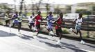 Corredores de elite competem na EDP Meia Maratona de Lisboa.
