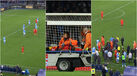 Enorme susto no Nápoles-Lecce: Lameck Banda sente-se mal no relvado e sai de maca