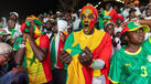 Adeptos do Senegal vibraram durante a final da CAN frente a Marrocos 