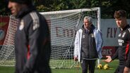 José Mourinho no treino do Benfica