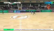 O golo extraordinário do guarda-redes de futsal do Sp. Braga: companheiros até levaram as mãos à cabeça