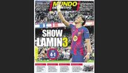 «Show Lamine» na manchete do 'Mundo Deportivo'