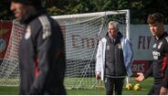 José Mourinho no treino do Benfica