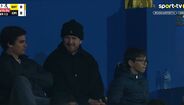 Eric Dier na tribuna a assistir ao Estoril-Casa Pia