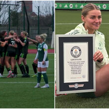 <![CDATA[ Jogadora do Celtic distinguida pelo Guinness World Records após marcar o golo mais rápido da história ]]>