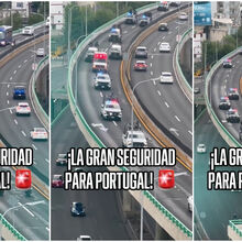 <![CDATA[ Mais de 30 veículos da polícia mexicana acompanharam a viagem do autocarro de Portugal rumo ao Estádio Azteca ]]>