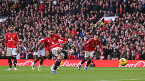 Bruno Fernandes marca no Manchester United-Crystal Palace