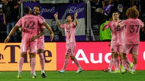 Messi celebra golo frente ao Orlando City