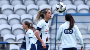 Dolores Silva durante mais um treino da Seleção