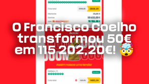 Apostador português transforma 55 euros em mais de 115 mil com duas múltiplas
