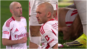 Alarme no Benfica: Aursnes lesiona-se frente ao Gil Vicente e pode estar em risco para o clássico