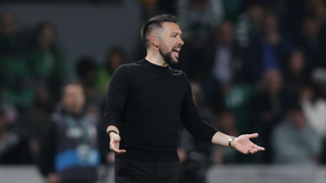 Francesco Farioli durante o Sporting-FC Porto no clássico da Taça de Portugal