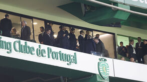 Villas-Boas na tribuna de Alvalade
