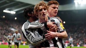 Jogadores do Newcastle a celebrar 