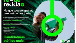 Candidaturas ao Rede Recicla+ para acelerar a reciclagem de embalagens de vidro até 1 de maio