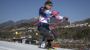 Oksana Masters ganhou o ouro no biatlo feminino, na prova de sprint, em Milão-Cortina'2026