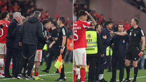 Mourinho e Lucho expulsos no Benfica-FC Porto