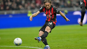 Luka Modric na vitória do AC Milan frente ao Inter