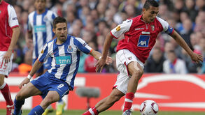 João Moutinho e Vandinho na final da Liga Europa, em Dublin