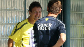 Ukra e Villas-Boas num treino do FC Porto em setembro de 2010