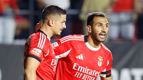Ivanovic e Pavlidis festejam golo do Benfica