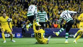 Momento do jogo Bodo/Glimt-Sporting na Liga dos Campeões