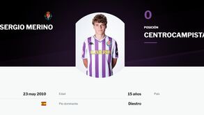 Sergio Merino, jovem promessa do Valladolid, cobiçado por Real Madrid e Barcelona