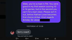 Avançado criticado no FM responde com fair play