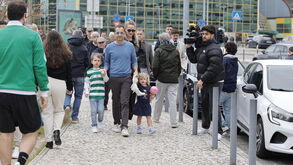 Frederico Varandas chegou ao Pavilhão João Rocha acompanhado pela família